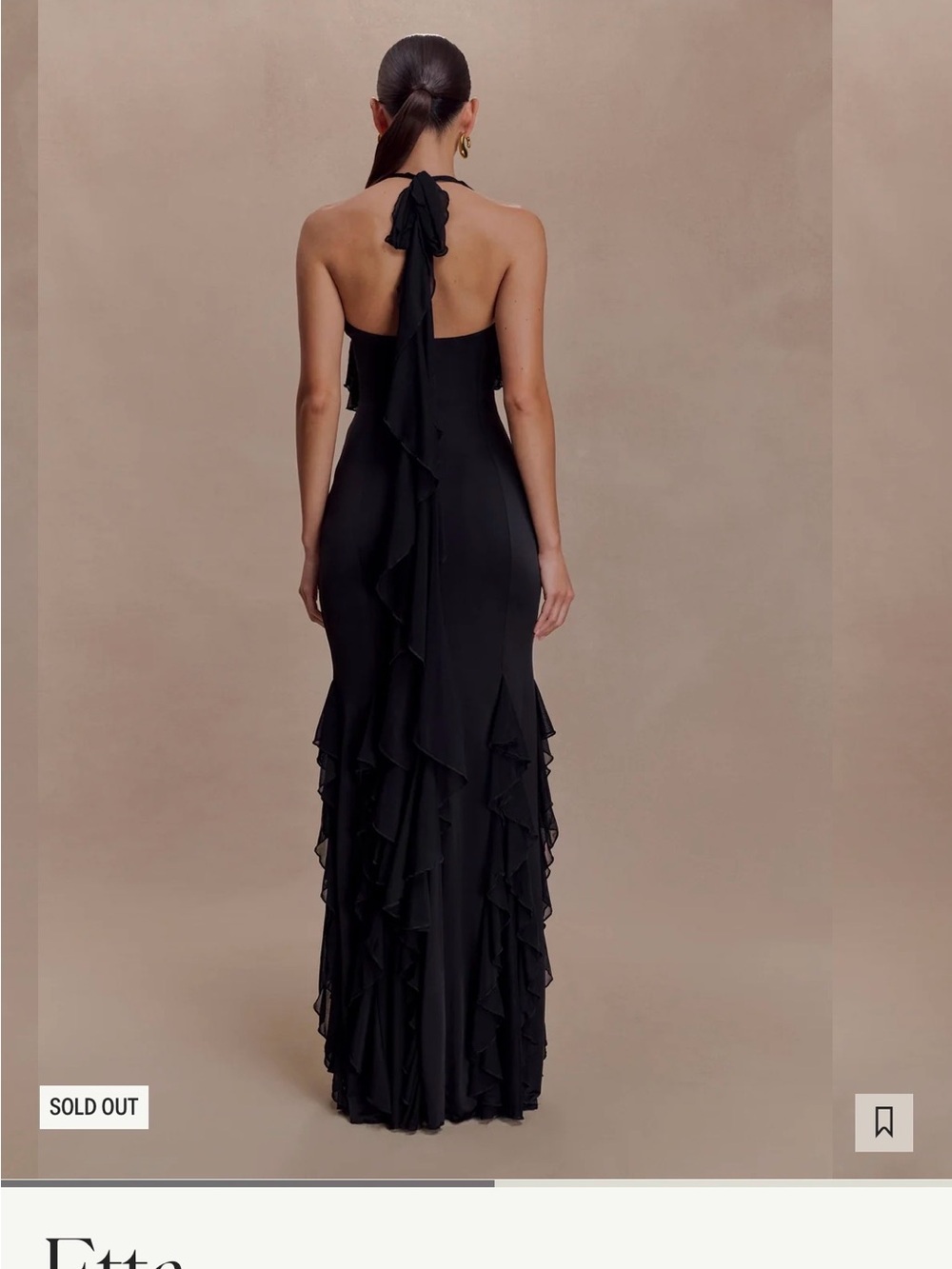 Meshki Halter Ruffle Maxi Dress - Picture 3 of 6
